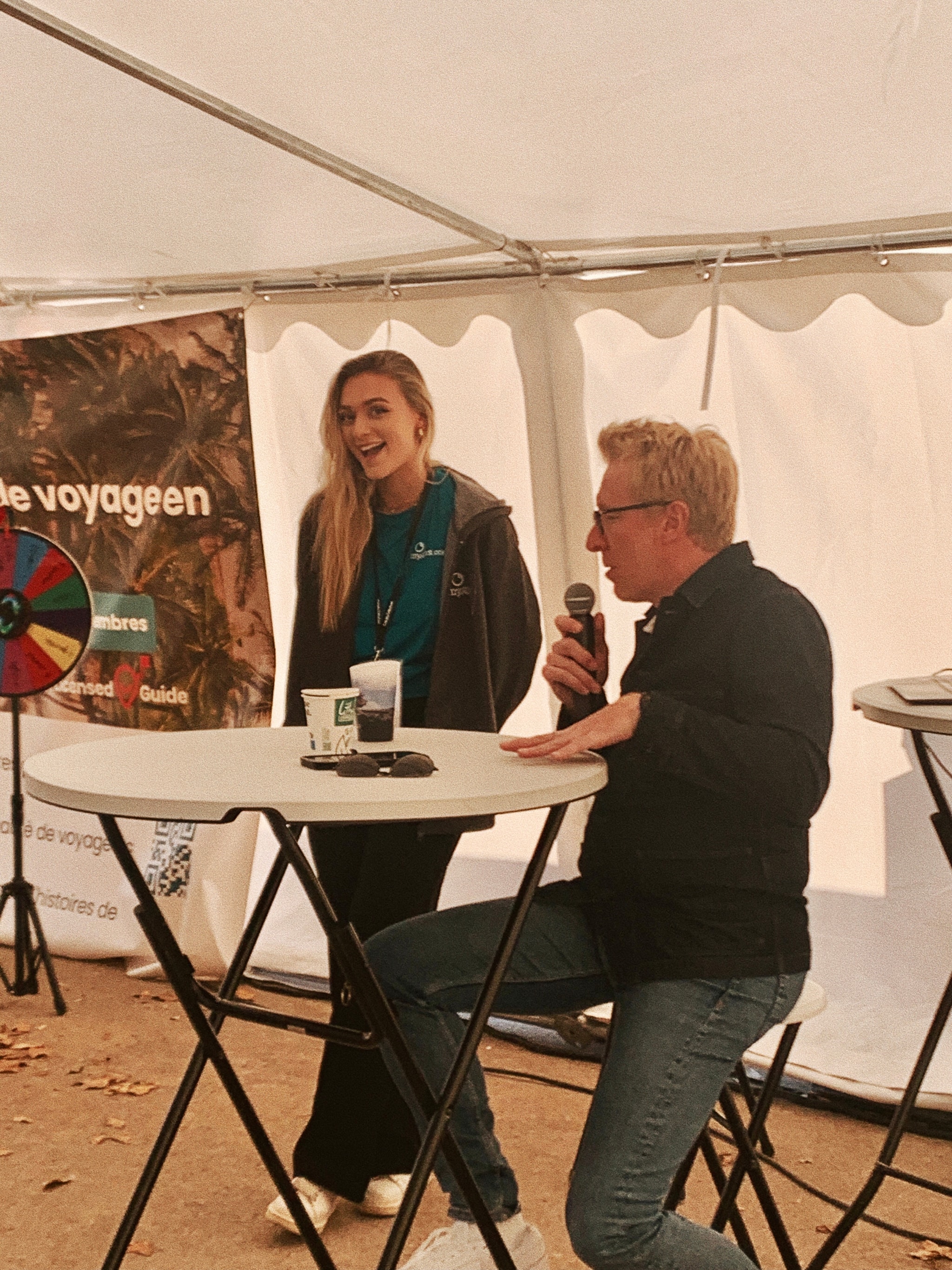 Animation stand MyAtlas — festival voyage Montpellier