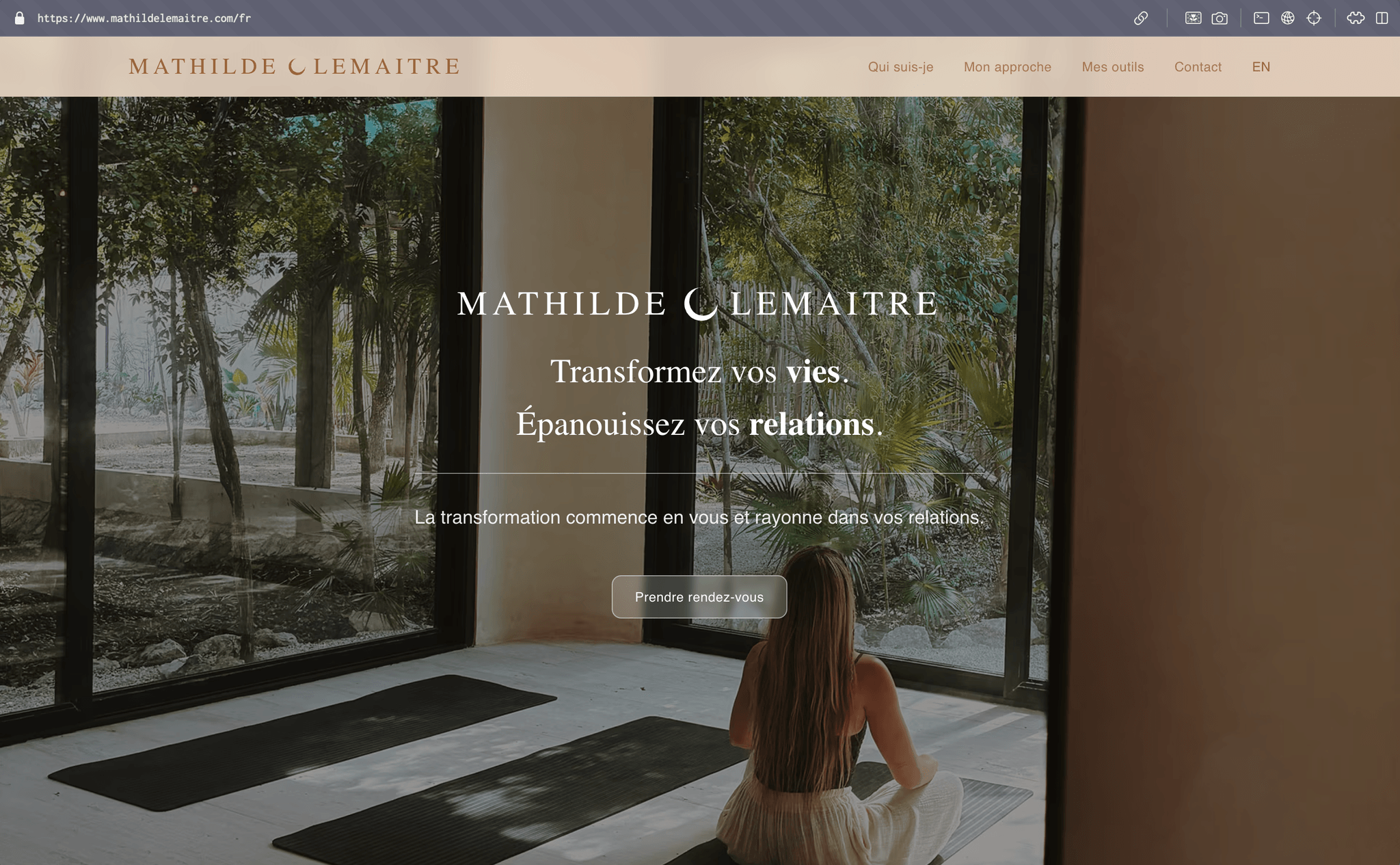 Maquette desktop — mathildelemaitre.com