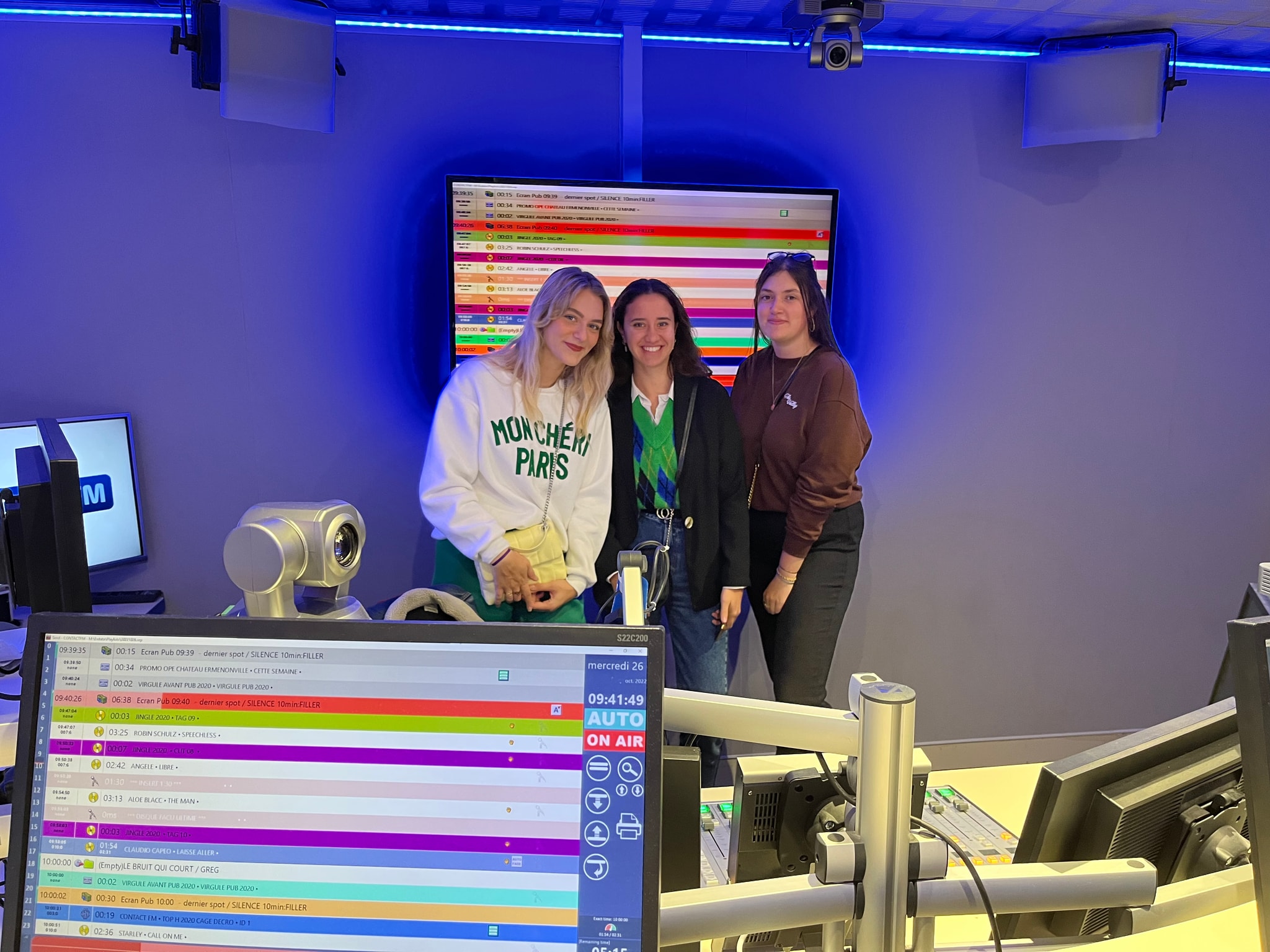 Partenariat radio Contact FM — plateau en direct Courrier Picard