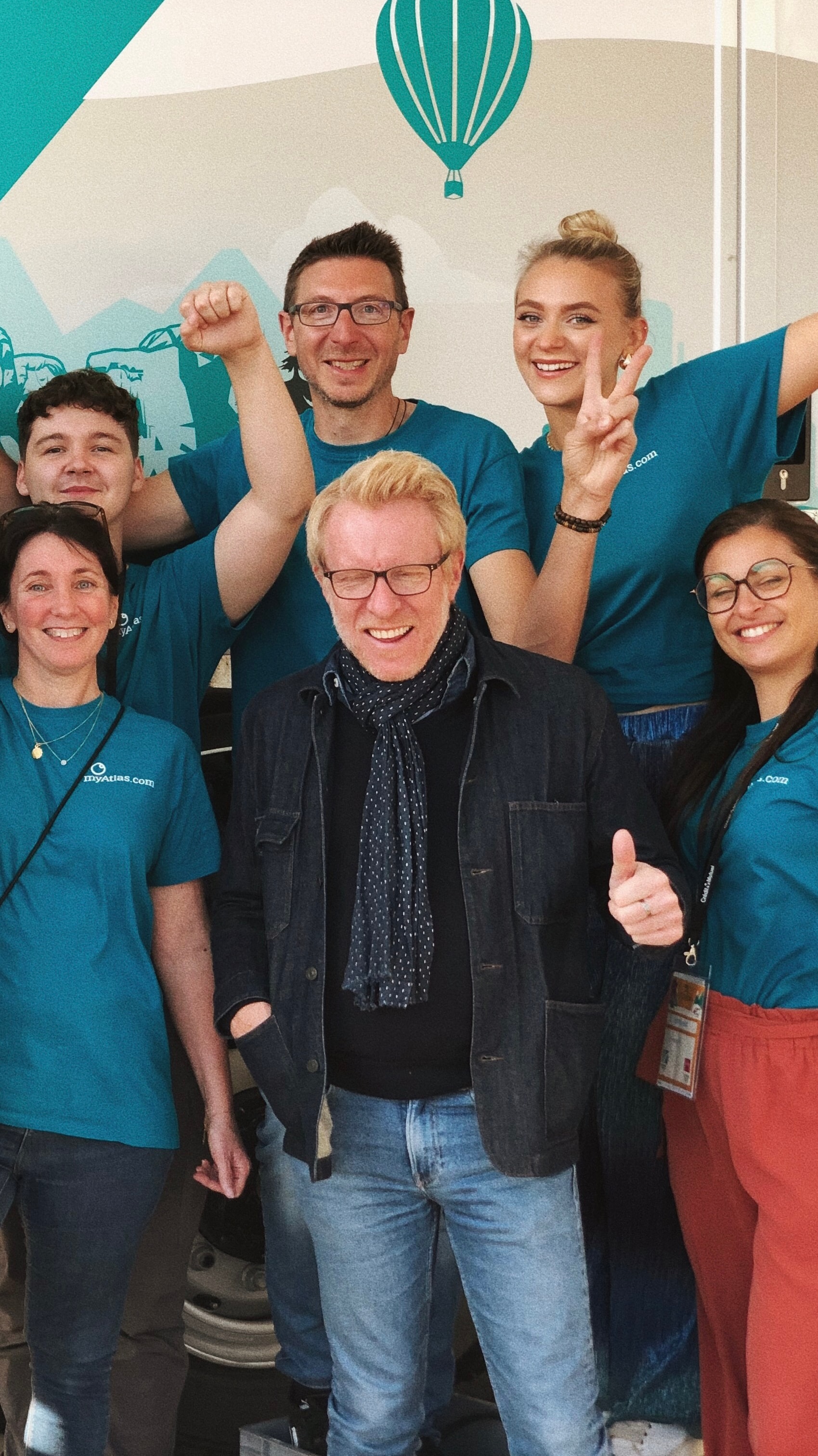 Équipe MyAtlas avec Jérôme Pitorin — salon du voyage
