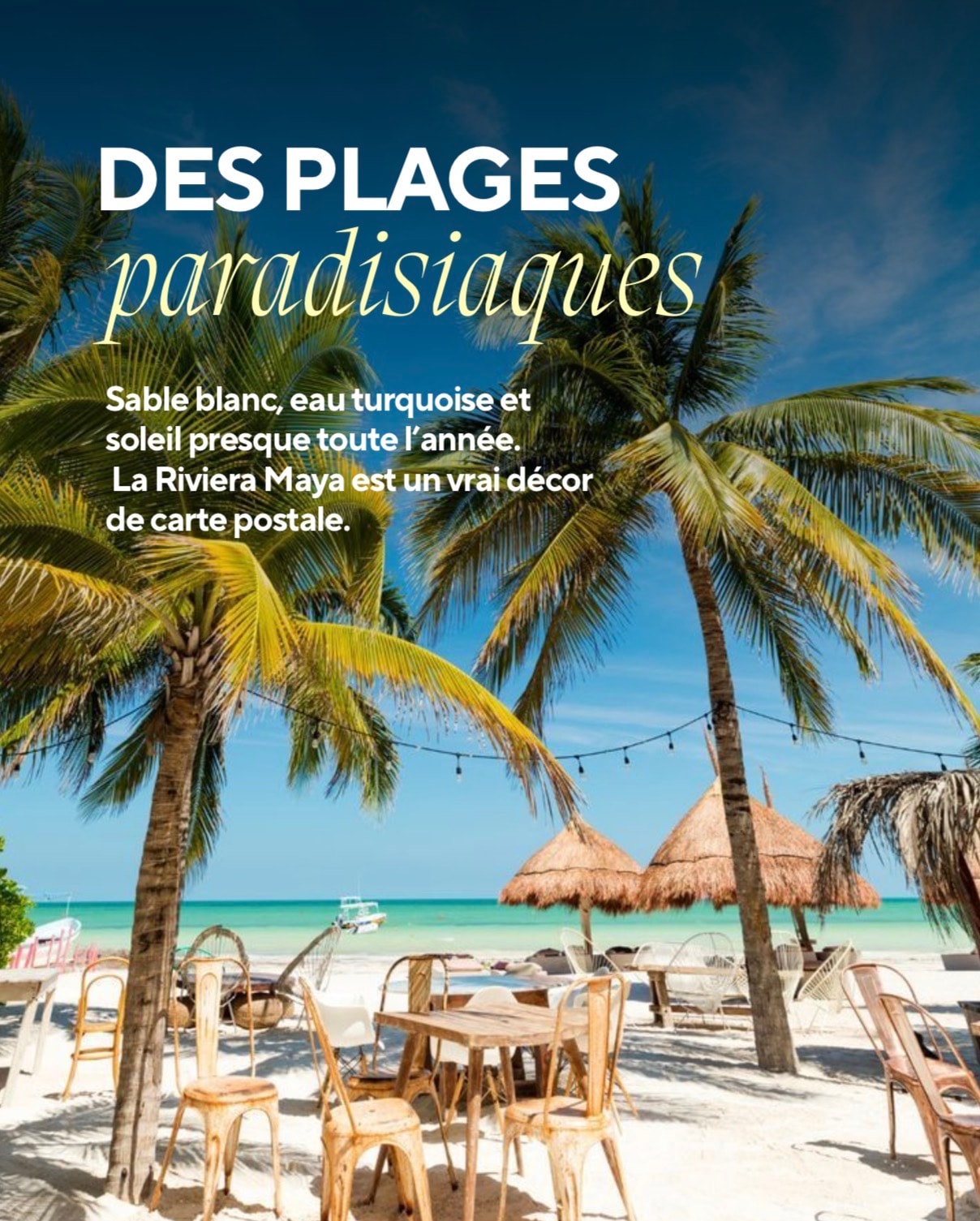 Eaux turquoise & sable blanc, le paradis existe, il est au Mexique 🏝️✨